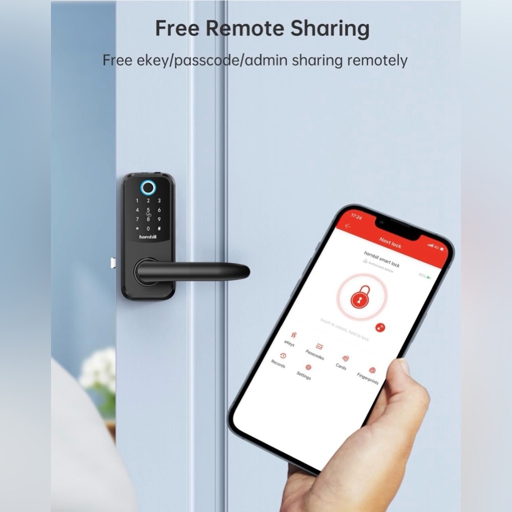 Smart Lock Keyless Entry with Handle - Picture 4 of 9